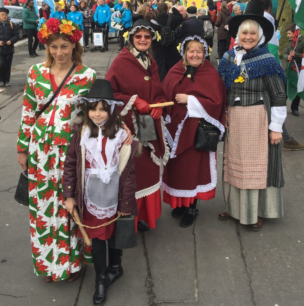 Wearing traditional Welsh costume of St David's Day Picture: ewegottalove.com