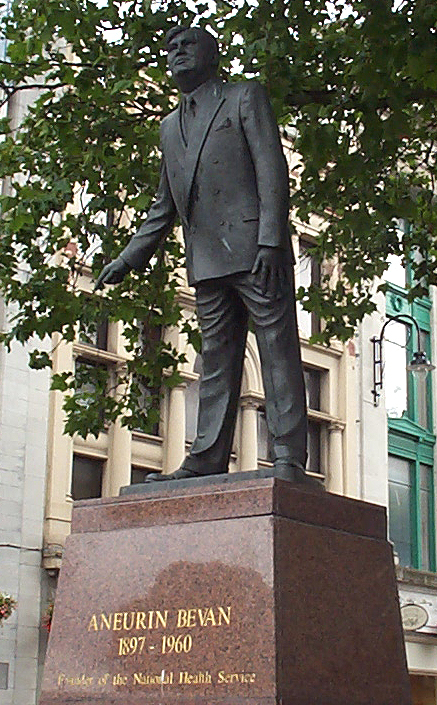 Aneurin Bevan, statue, ewegottalove Wales, NHS